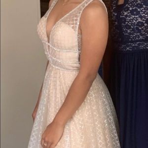 Nude Ball Gown Dress